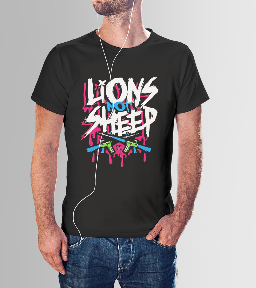Lions Not Sheep MM XIV AR 15 Rifles T-Shirt