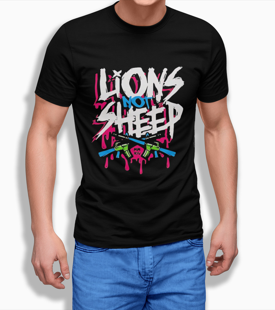 Lions Not Sheep MM XIV AR 15 Rifles T-Shirt