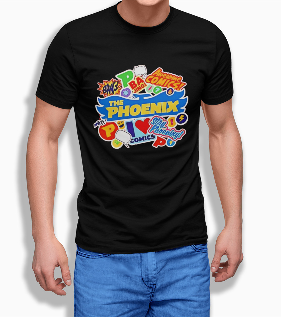 The Phoenix Awesome Comics Stay Phoenix I Love Comics Ba Jing Bang T-Shirt