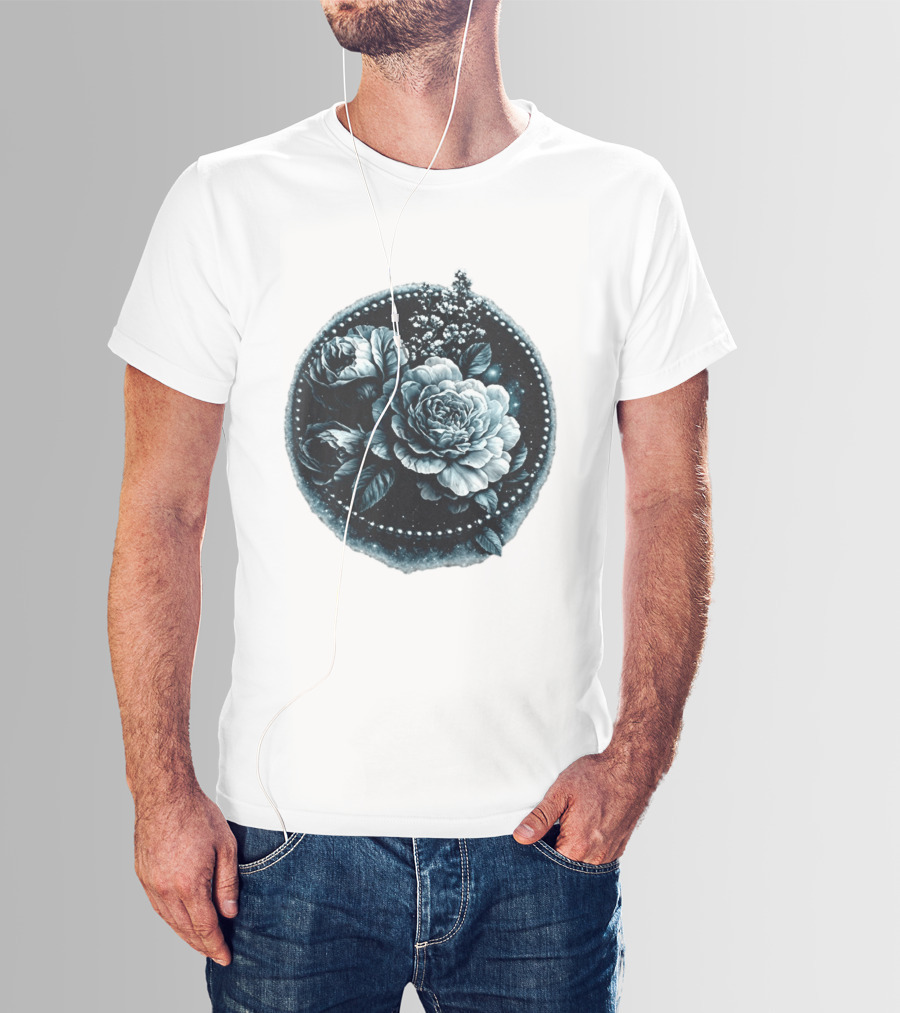 Cape Fear Nevaeh Valentine Floral Muscle Peonies T-Shirt