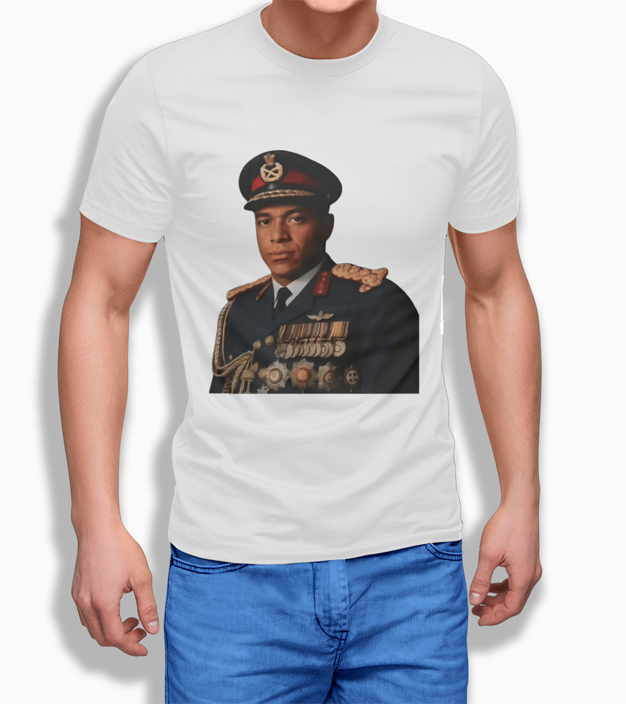 Kylian Mbappe Military Uniform Meme T-Shirt