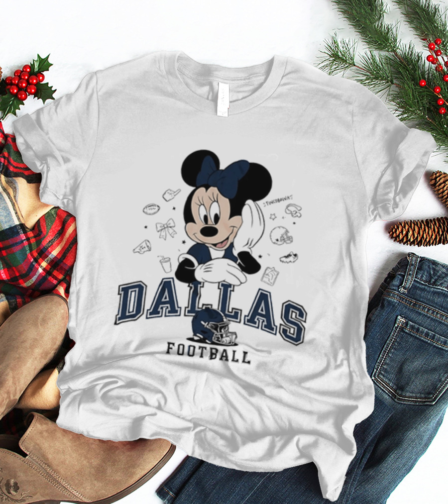 Dallas Cowboys Minnie Mouse Football Collaboration T-Shirt