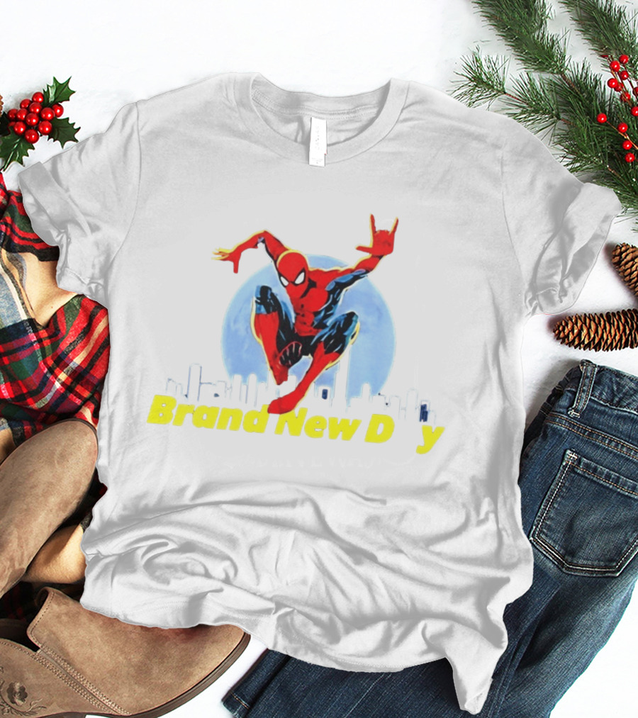 Spider Man Brand New Day Marvel Comics Skyline Swing Action T-Shirt