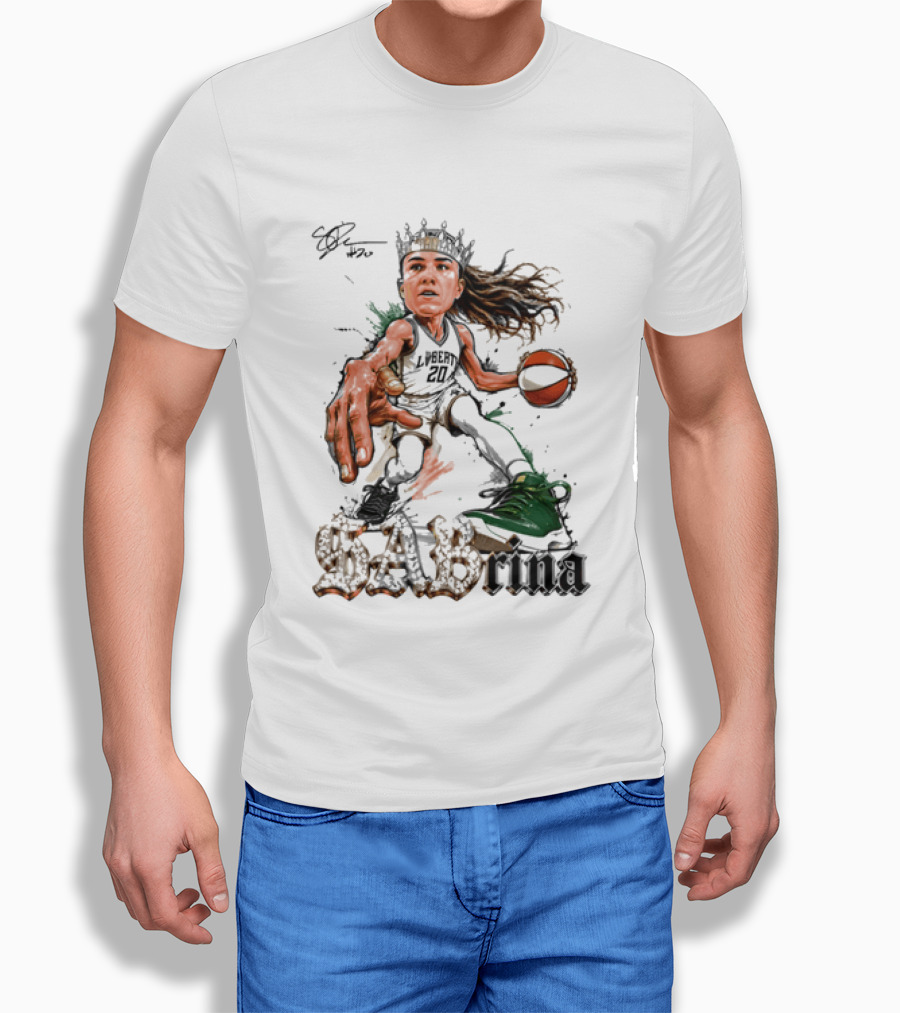 Sabrina Ionescu New York Liberty Basketball Crown T-Shirt