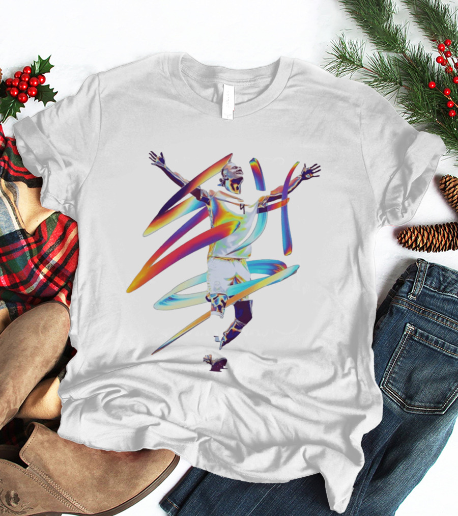 Haaland Goal Celebration Norway 9 Vibrant Energy Spiral T-Shirt