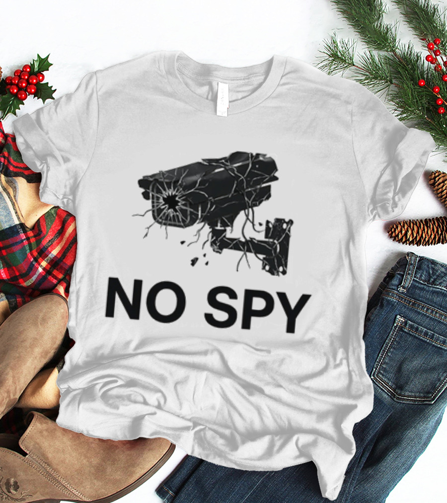 No Spy Surveillance Camera Privacy Anti Surveillance Gadsden Flag T-Shirt