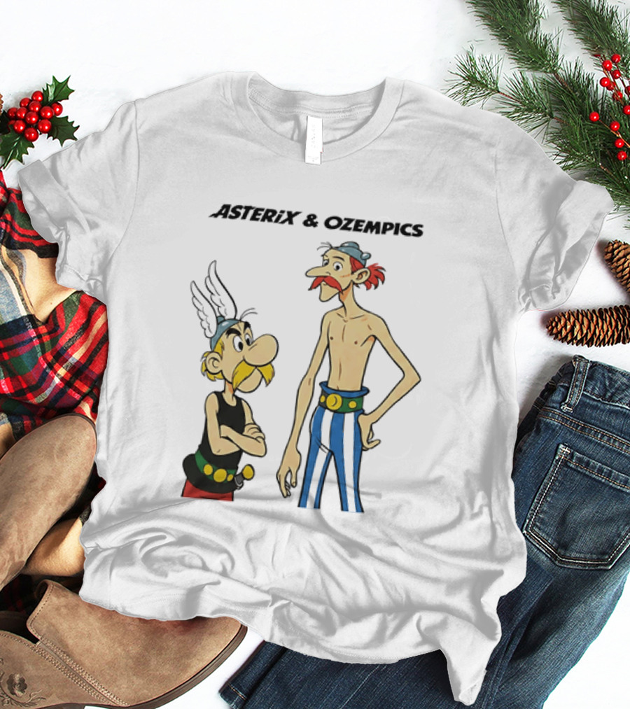 Asterix And Ozempics Thin Obelix Comic T-Shirt