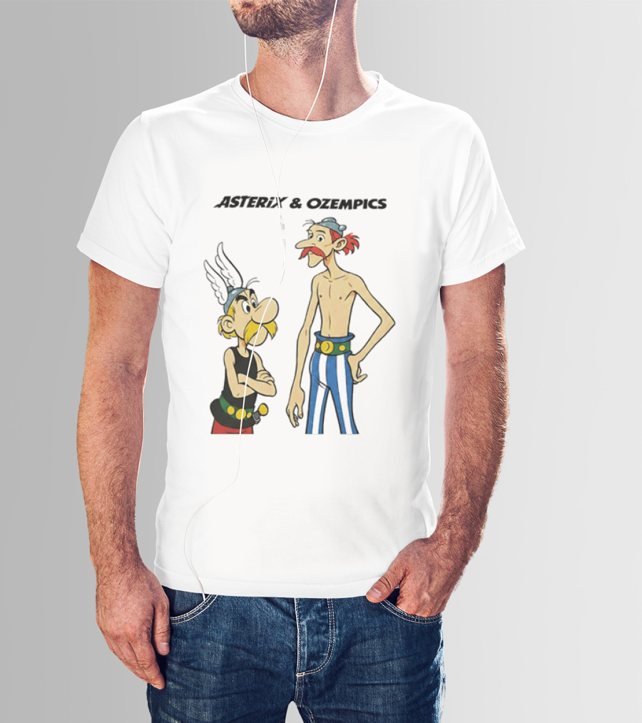 Asterix And Ozempics Thin Obelix Comic T-Shirt