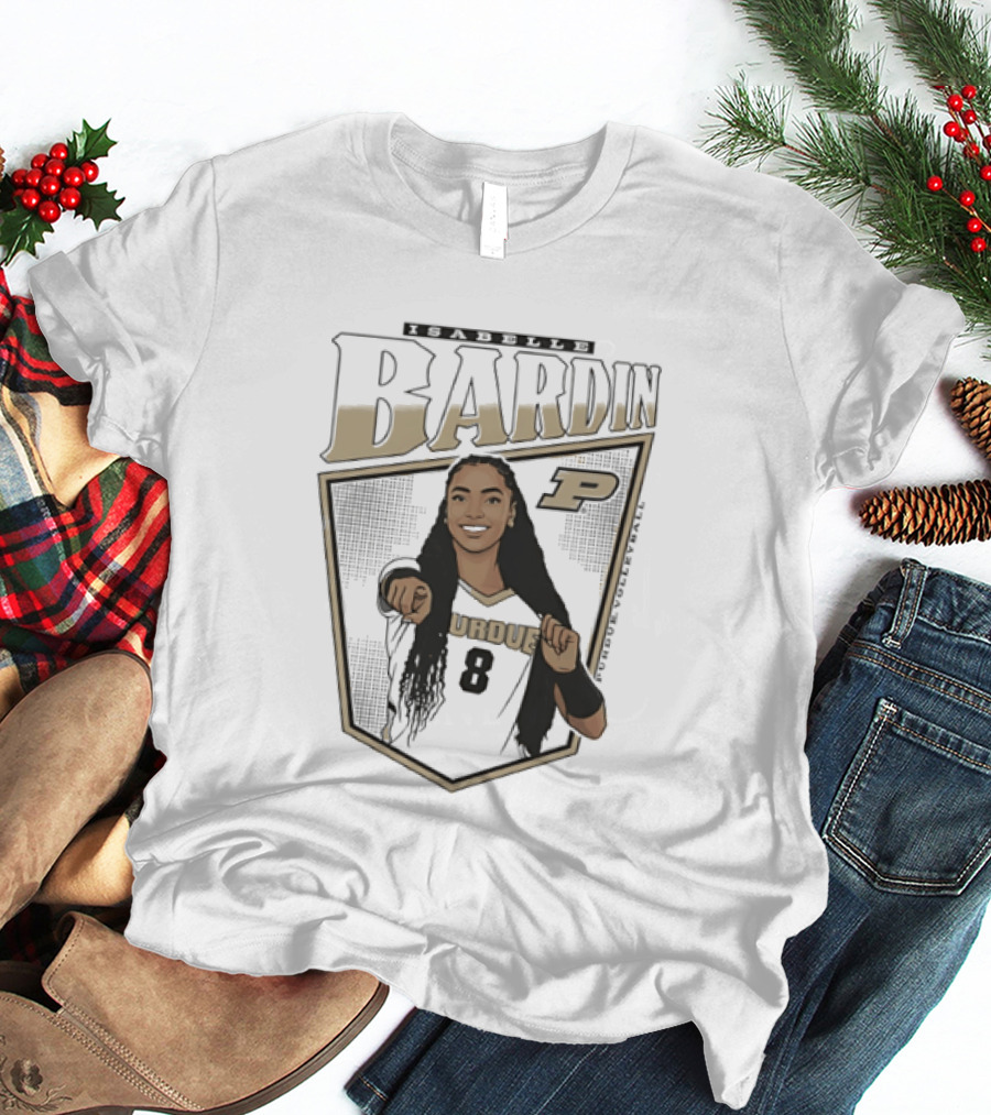 Bardin Purdue Boilermakers Number 8 Player T-Shirt