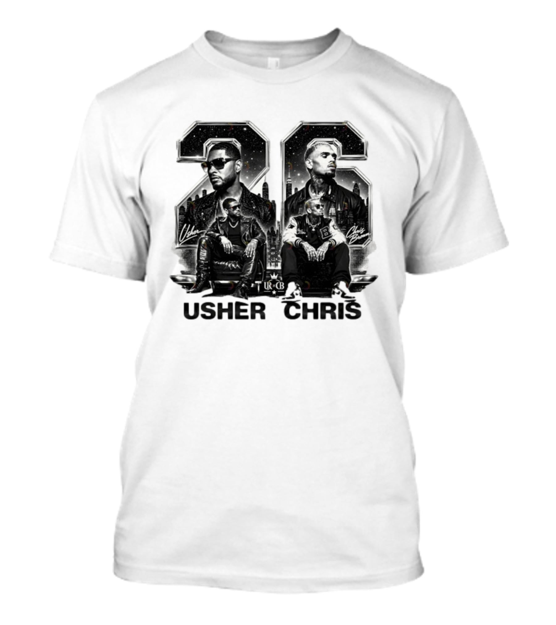 Usher Chris 26 R&B Music URCB Signatures T-Shirt