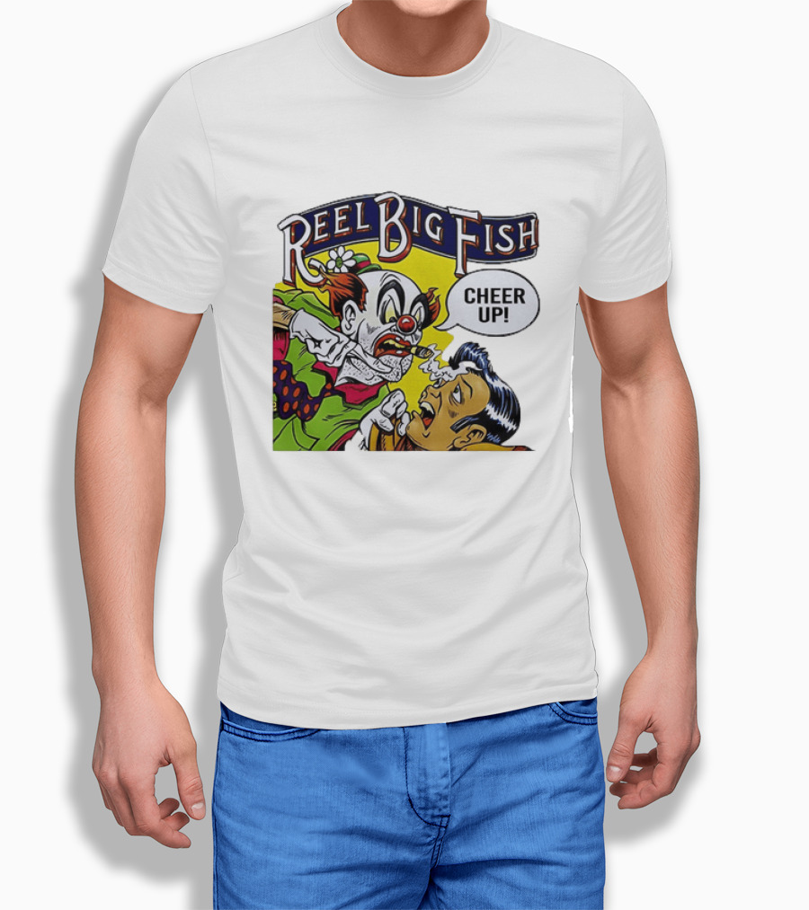 Reel Big Fish Cheer Up Clown Comic T-Shirt