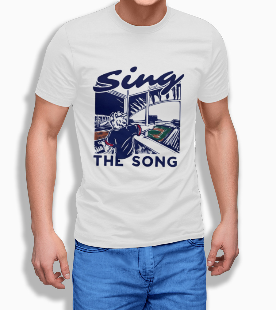 Sing The Song Chicago Cubs Clark The Cub Baseball Stadium Music T-Shirt