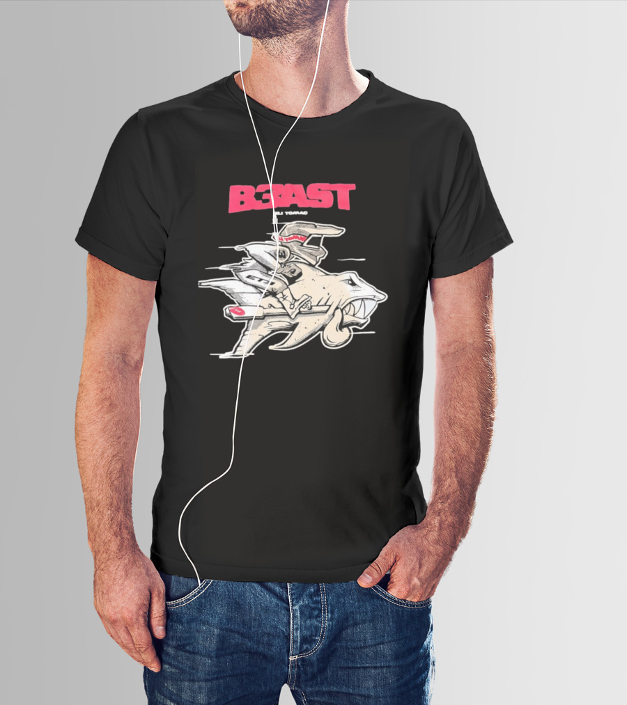 B3AST Eli Tomac Racing Motocross Shark Rider T-Shirt