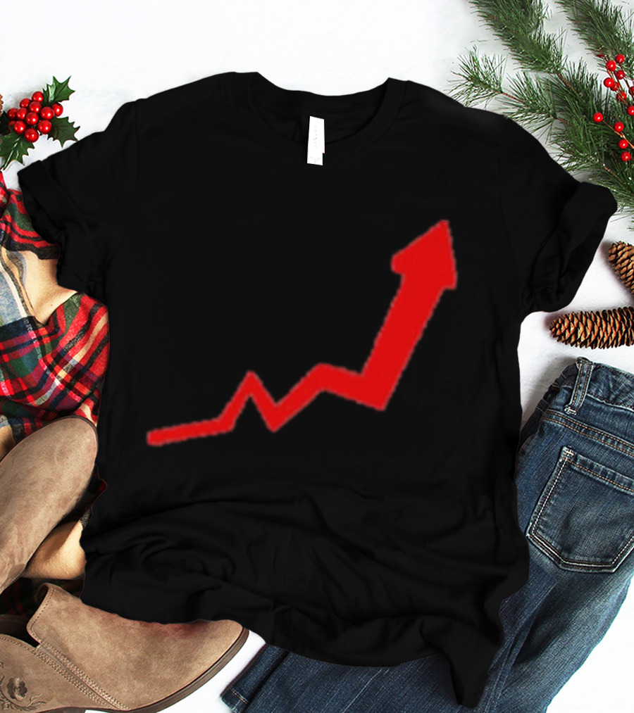 Dayu Stock Market Rising Chart Arrow Trending Upwards Stop Stock T-Shirt