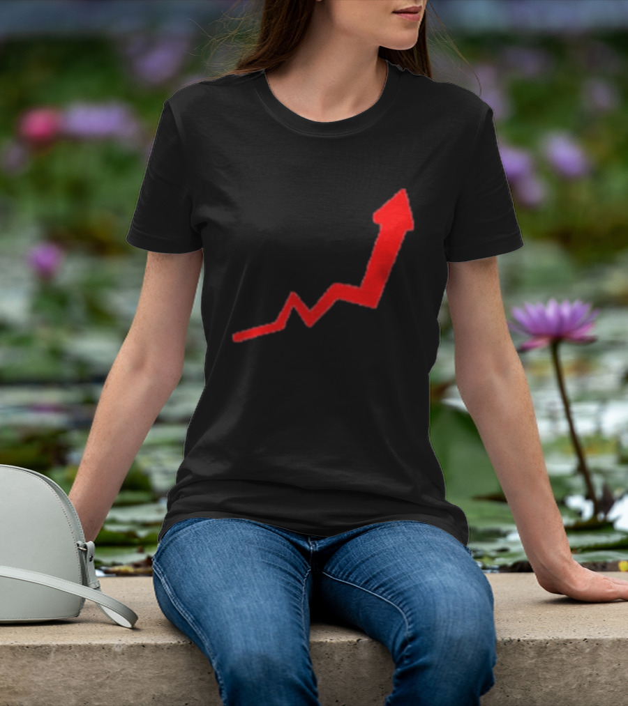Dayu Stock Market Rising Chart Arrow Trending Upwards Stop Stock T-Shirt