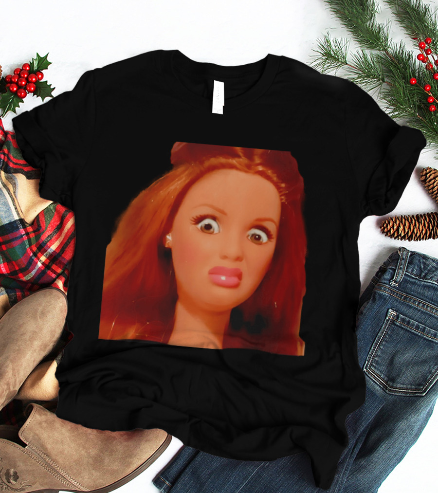Disgusted Doll Meme Funny Barbie Expression T-Shirt