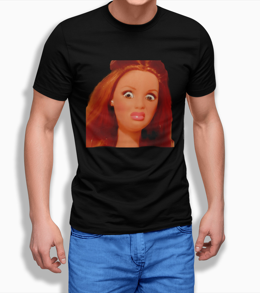 Disgusted Doll Meme Funny Barbie Expression T-Shirt