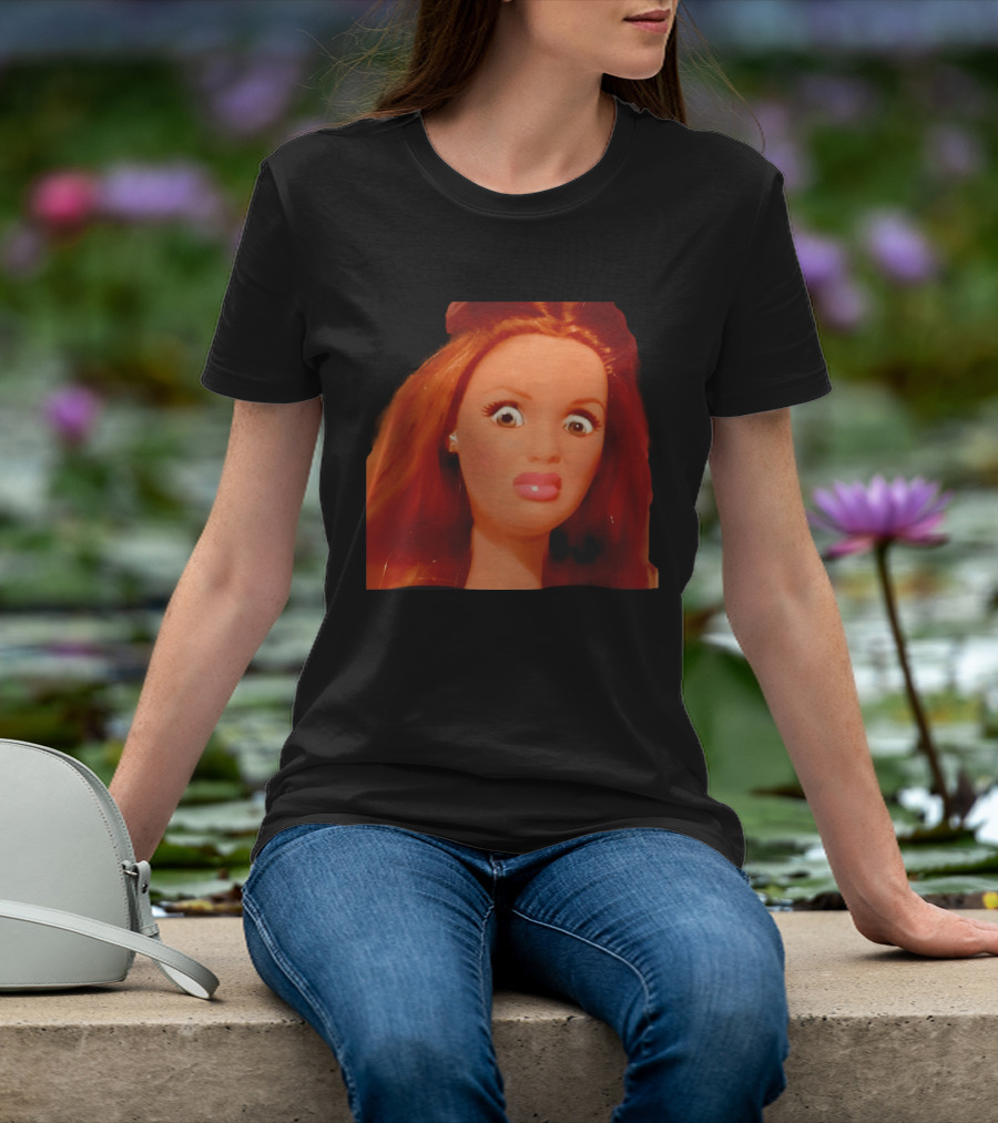 Disgusted Doll Meme Funny Barbie Expression T-Shirt
