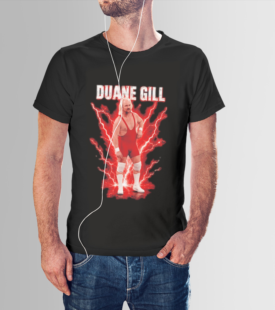 Duane Gill Professional Wrestling Wrestler Red Lightning Outfit T-Shirt