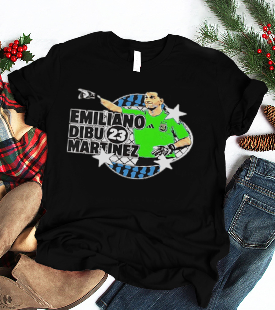 Emiliano Dibu Martinez 23 Argentina National Team Bootleg Stars Net T-Shirt