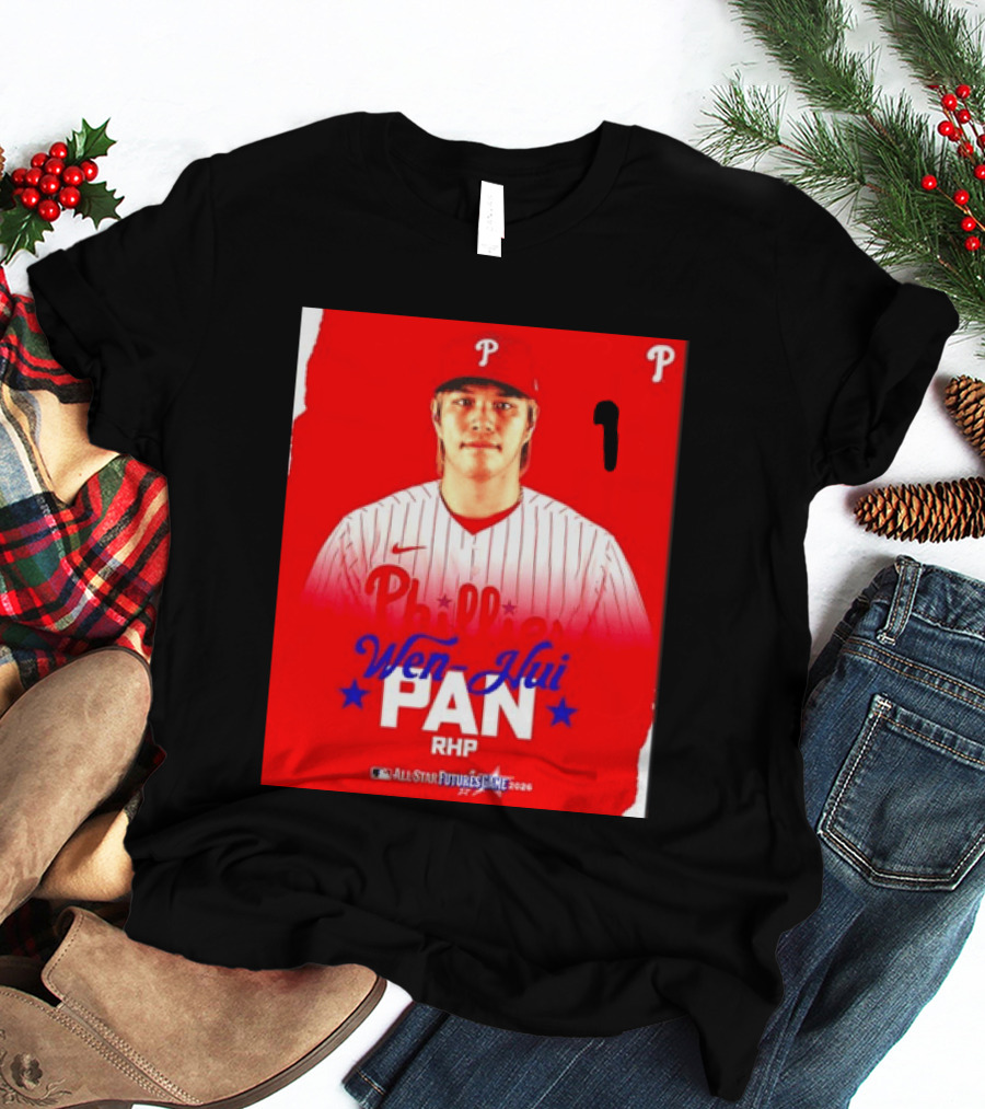 Wen Hui Pan Philadelphia Phillies RHP 2026 MLB All Star Futures Game T-Shirt