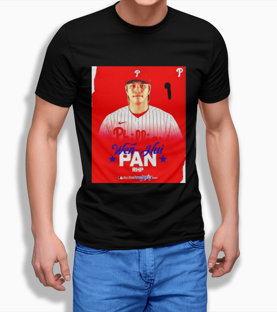 Wen Hui Pan Philadelphia Phillies RHP 2026 MLB All Star Futures Game T-Shirt