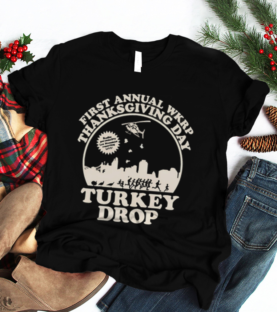 WKRP In Cincinnati First Annual Thanksgiving Day Turkey Drop T-Shirt