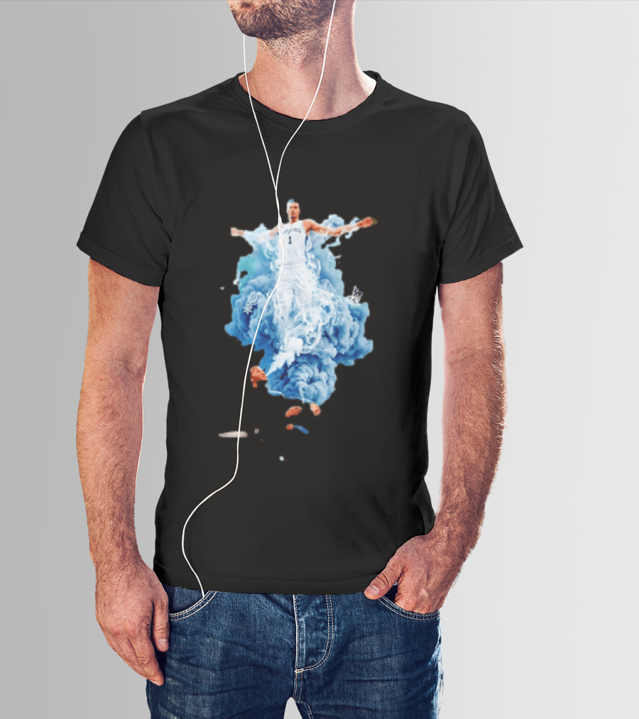 Jalen Brunson We Smoking On That Wemby Pack Spurs Player Blue Smoke T-Shirt