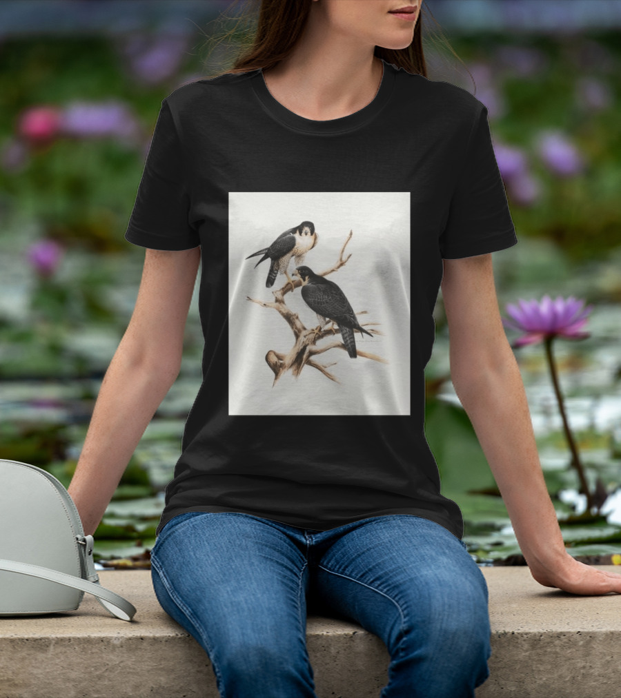 Roger Tory Peterson Peregrines 2026 Adult Ash Bird T-Shirt