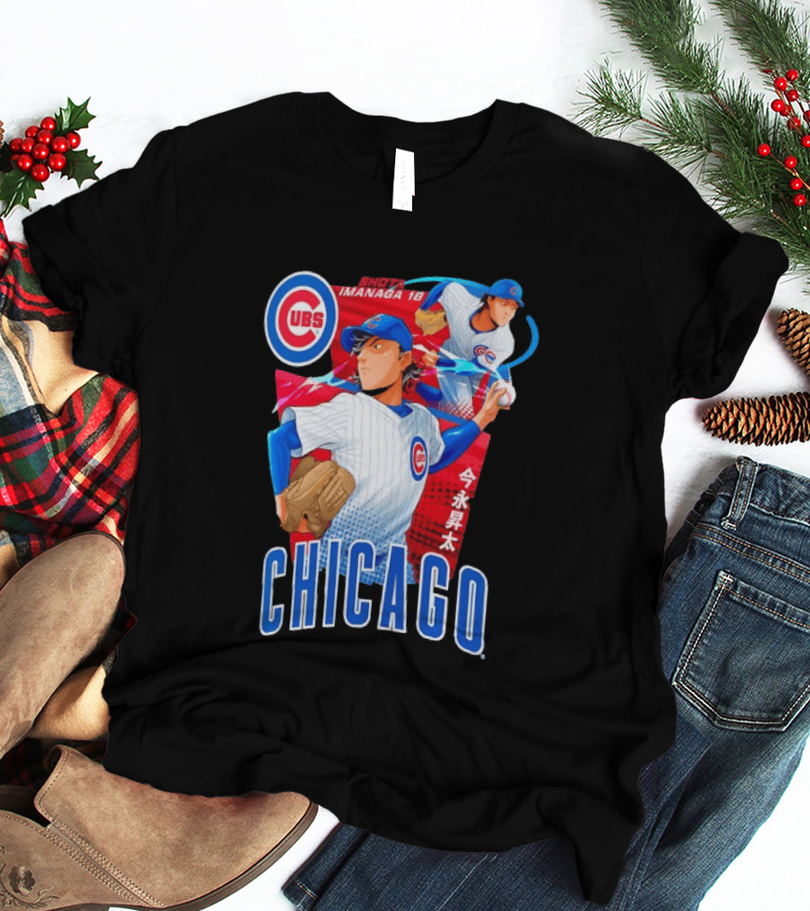 Chicago Cubs Shota Imanaga Anime Baseball Player T-Shirt