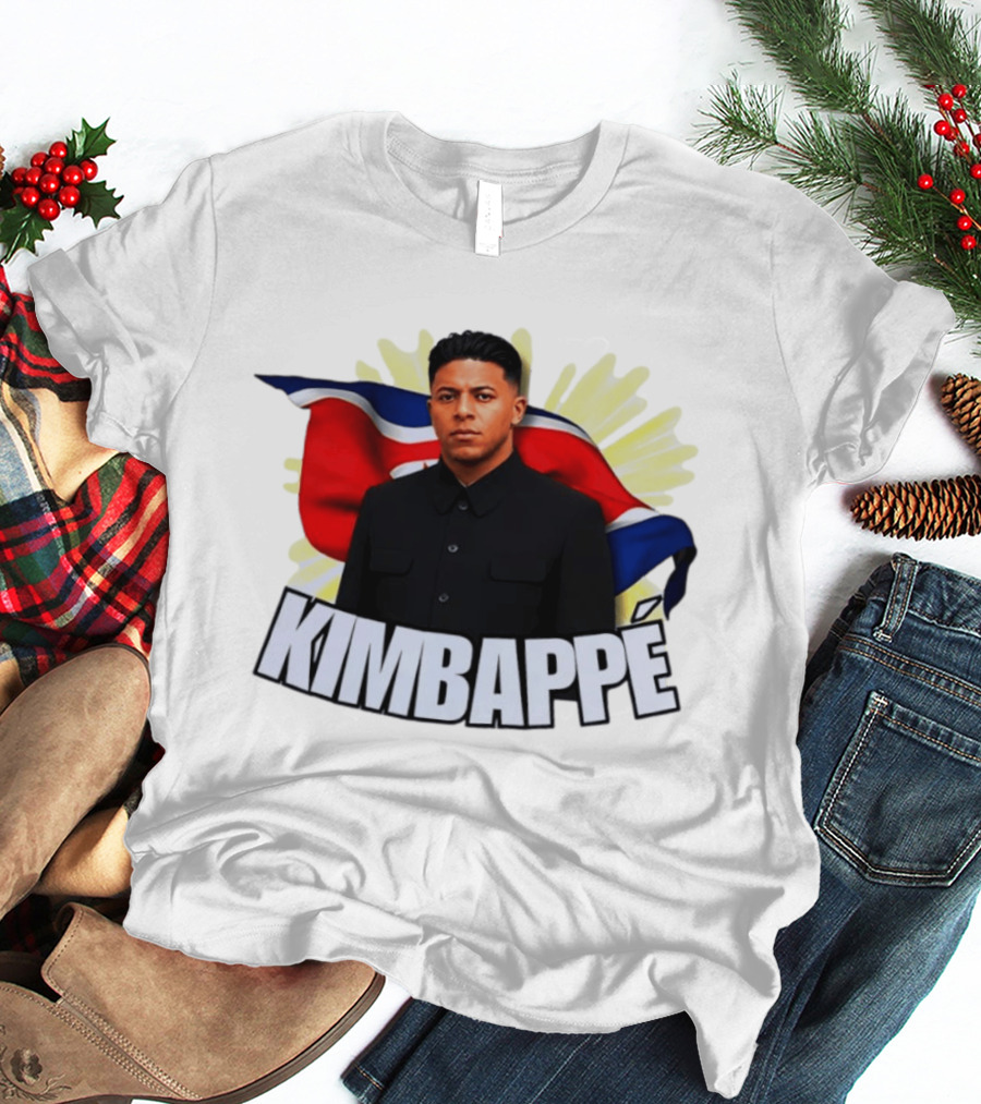 Kimbappé North Korea Leader Red Flag Fusion T-Shirt