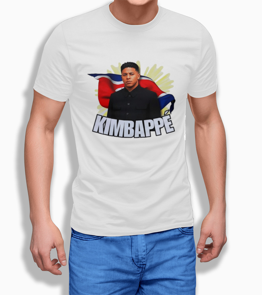 Kimbappé North Korea Leader Red Flag Fusion T-Shirt