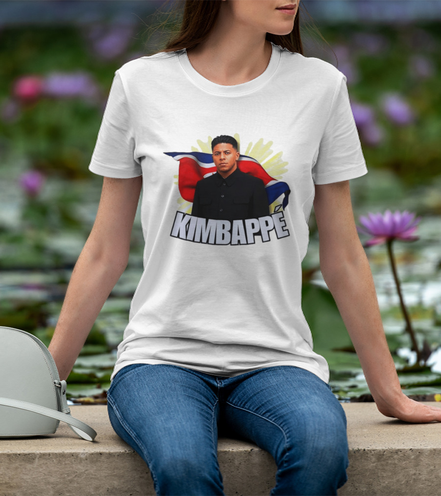 Kimbappé North Korea Leader Red Flag Fusion T-Shirt