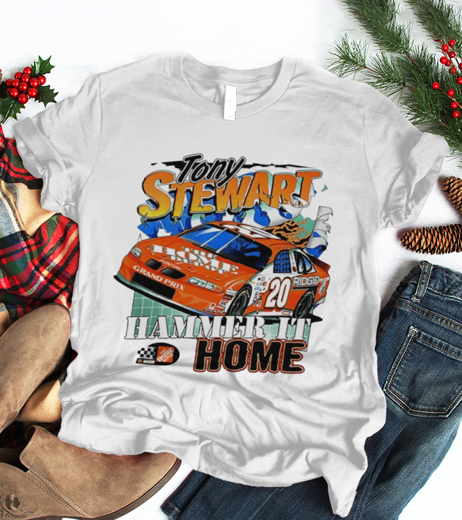 Tony Stewart Home Depot Racing 20 Pontiac NASCAR Hammer It Home T-Shirt