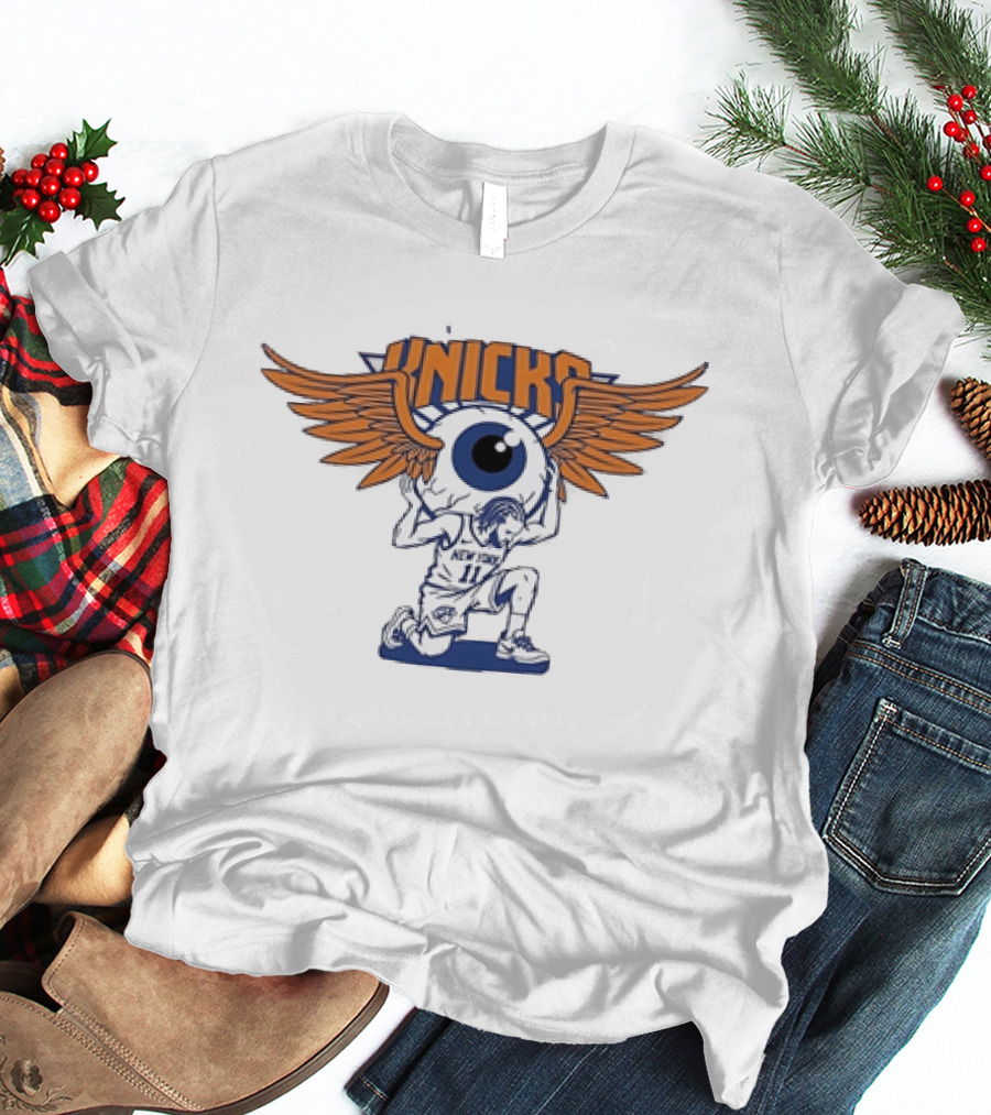 Grateful Dead New York Knicks Jalen Brunson Winged Eyeball Collaboration T-Shirt