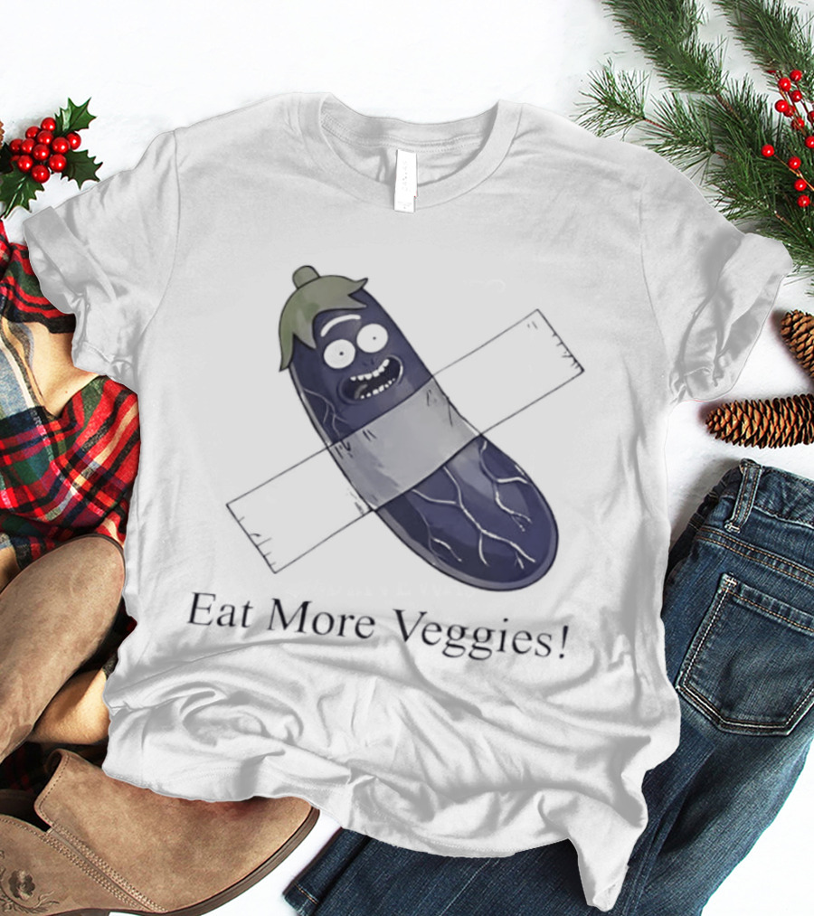Rick Sanchez Eat More Veggies Tape Pickle T-Shirt