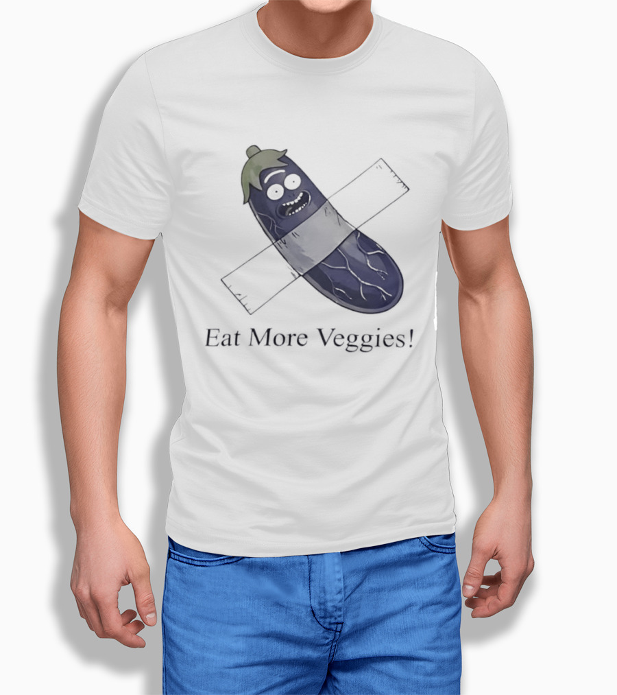 Rick Sanchez Eat More Veggies Tape Pickle T-Shirt