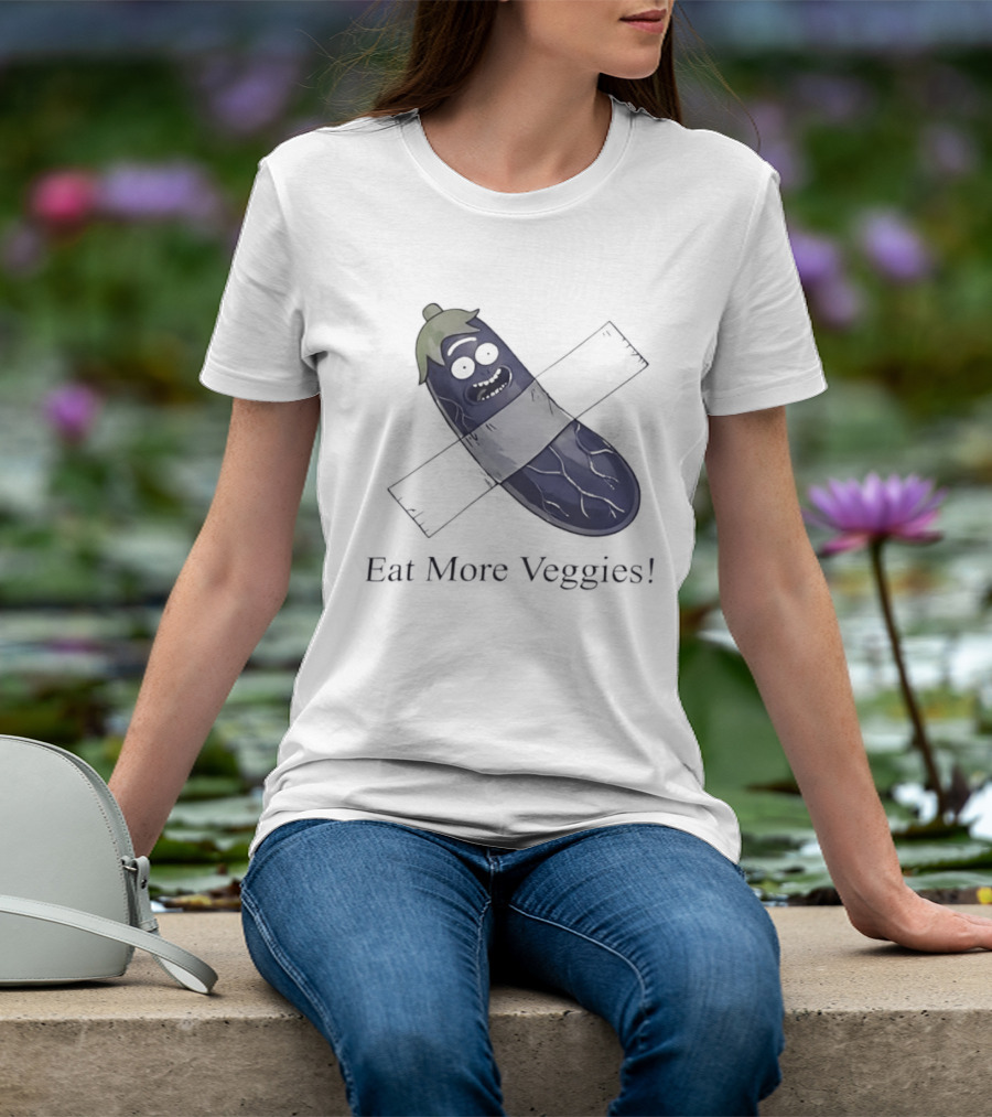 Rick Sanchez Eat More Veggies Tape Pickle T-Shirt