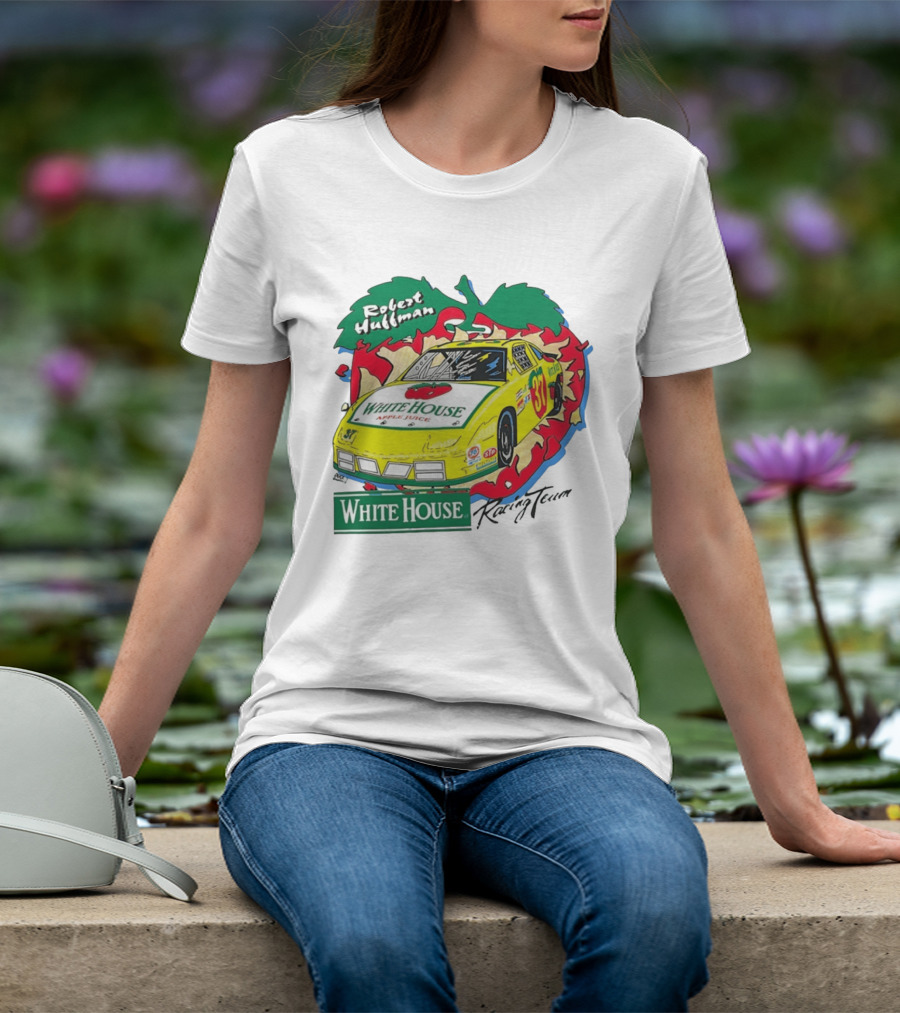 Robert Huffman White House Apple Juice Racing Team Car 37 NASCAR T-Shirt