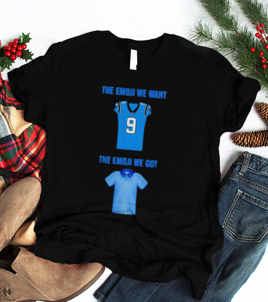 Carolina Panthers Emoji Meme The Emoji We Want Got Football T-Shirt