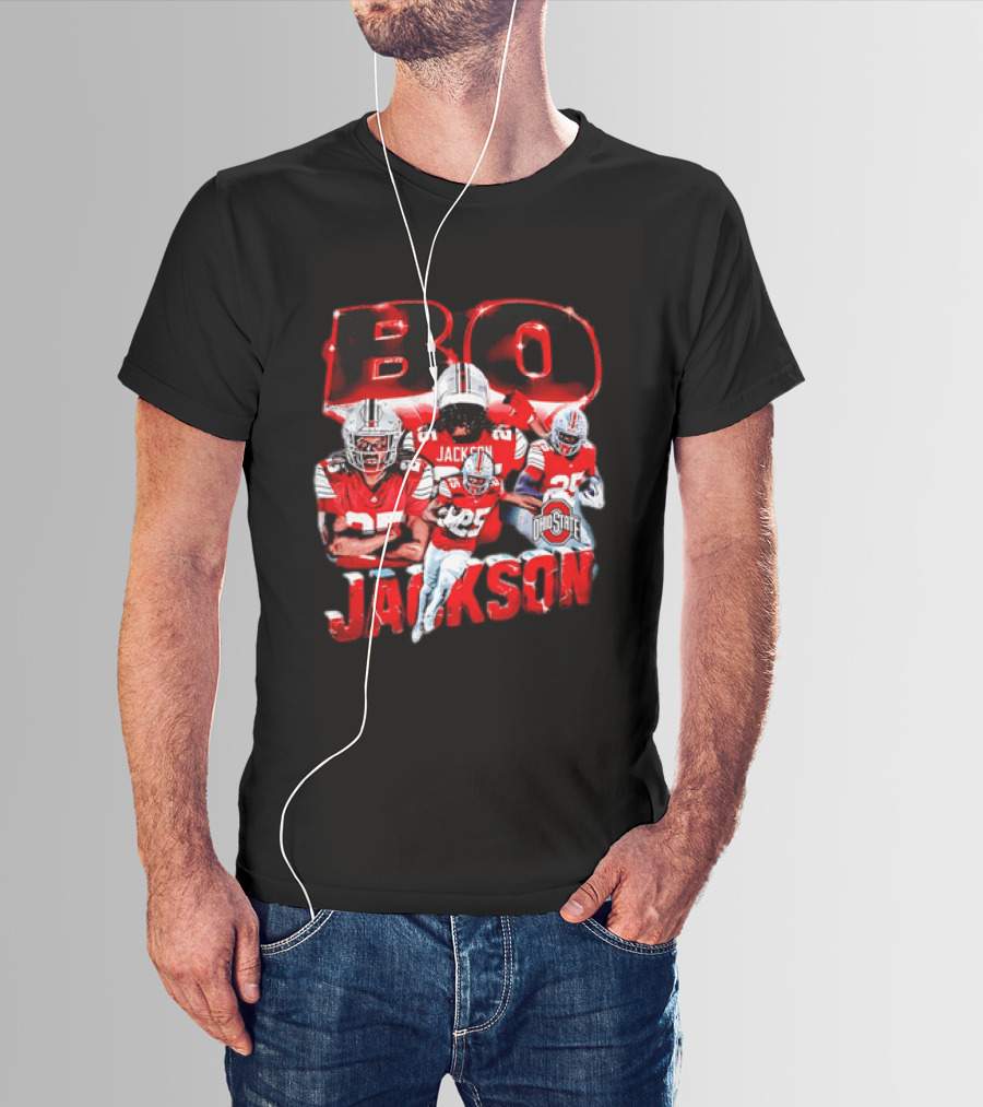 Bo Jackson Ohio State Football Player Sports Team T-Shirt