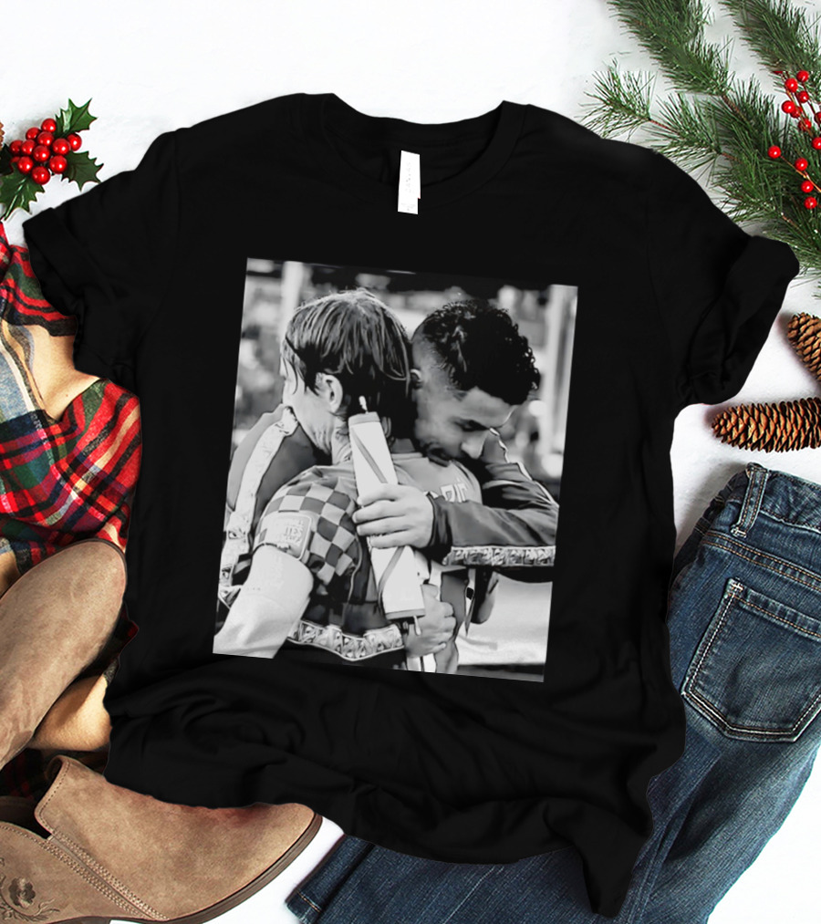 Football Unites The World Luka Modrić Cristiano Ronaldo Hug Memorial T-Shirt