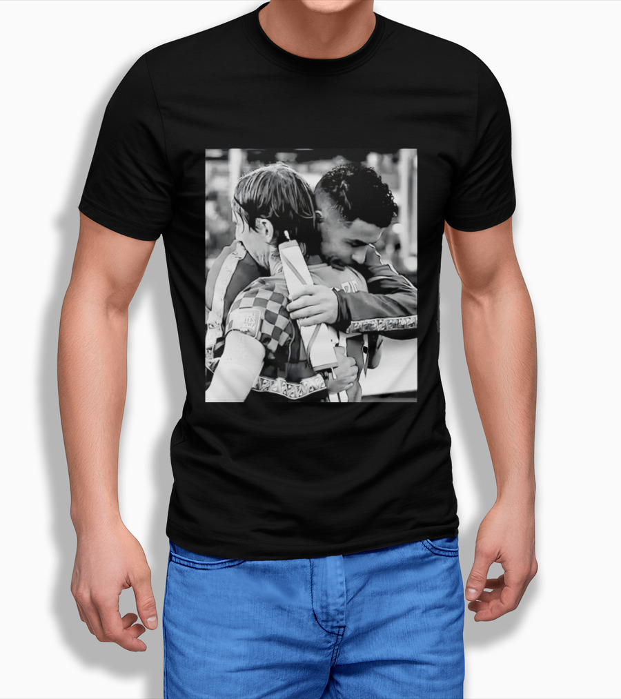 Football Unites The World Luka Modrić Cristiano Ronaldo Hug Memorial T-Shirt