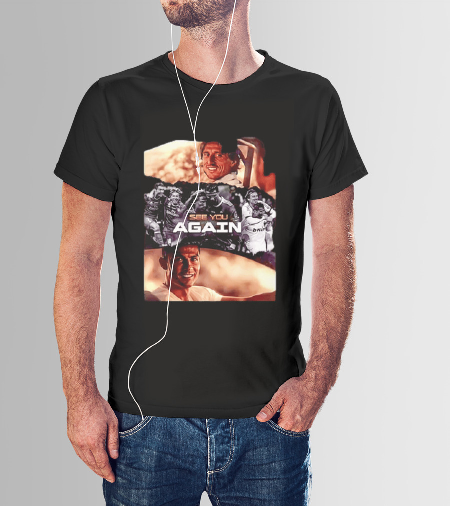 Luka Modric Cristiano Ronaldo Real Madrid See You Again Reunion T-Shirt