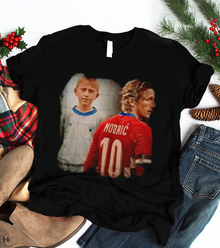 Luka Modrić Croatia National Team The Last Dance Young Modrić 10 T-Shirt