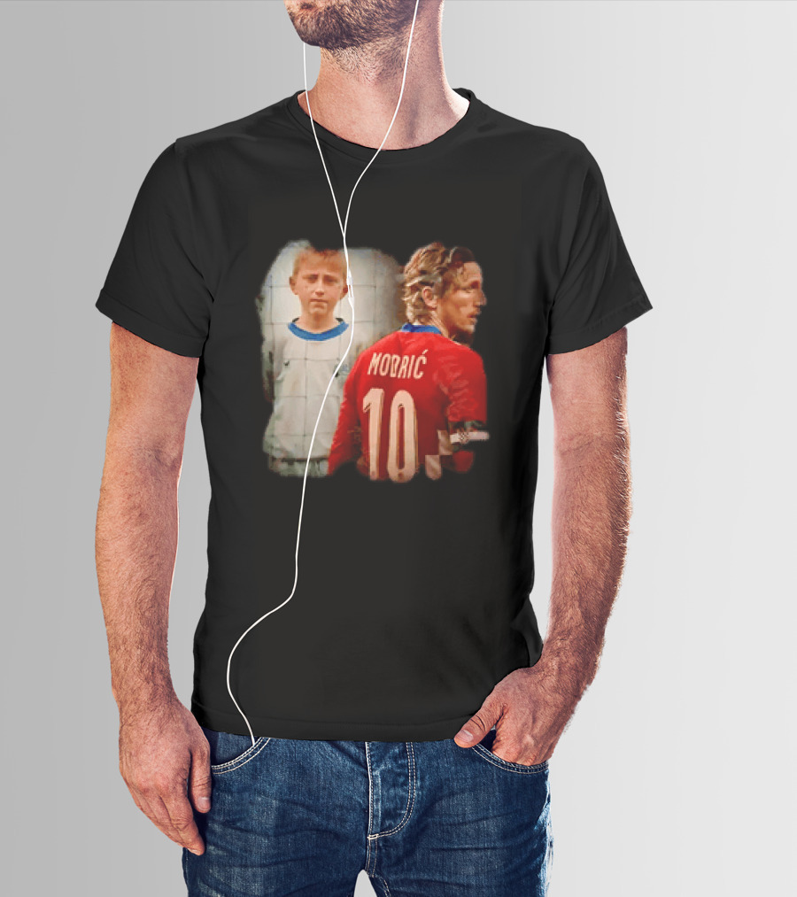 Luka Modrić Croatia National Team The Last Dance Young Modrić 10 T-Shirt
