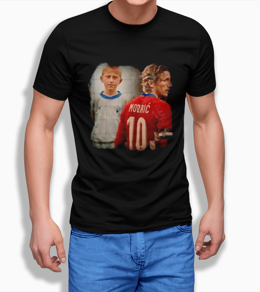 Luka Modrić Croatia National Team The Last Dance Young Modrić 10 T-Shirt