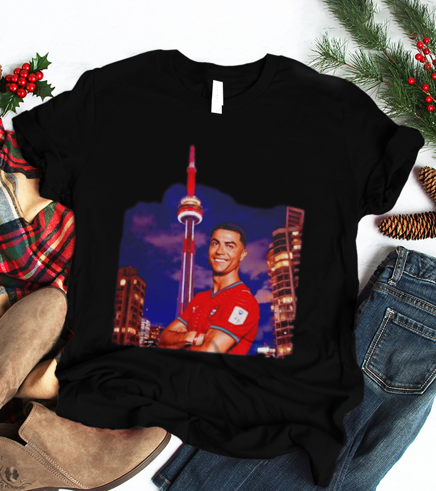 Cristiano Ronaldo Portugal National Team Iconic Victory Celebration T-Shirt