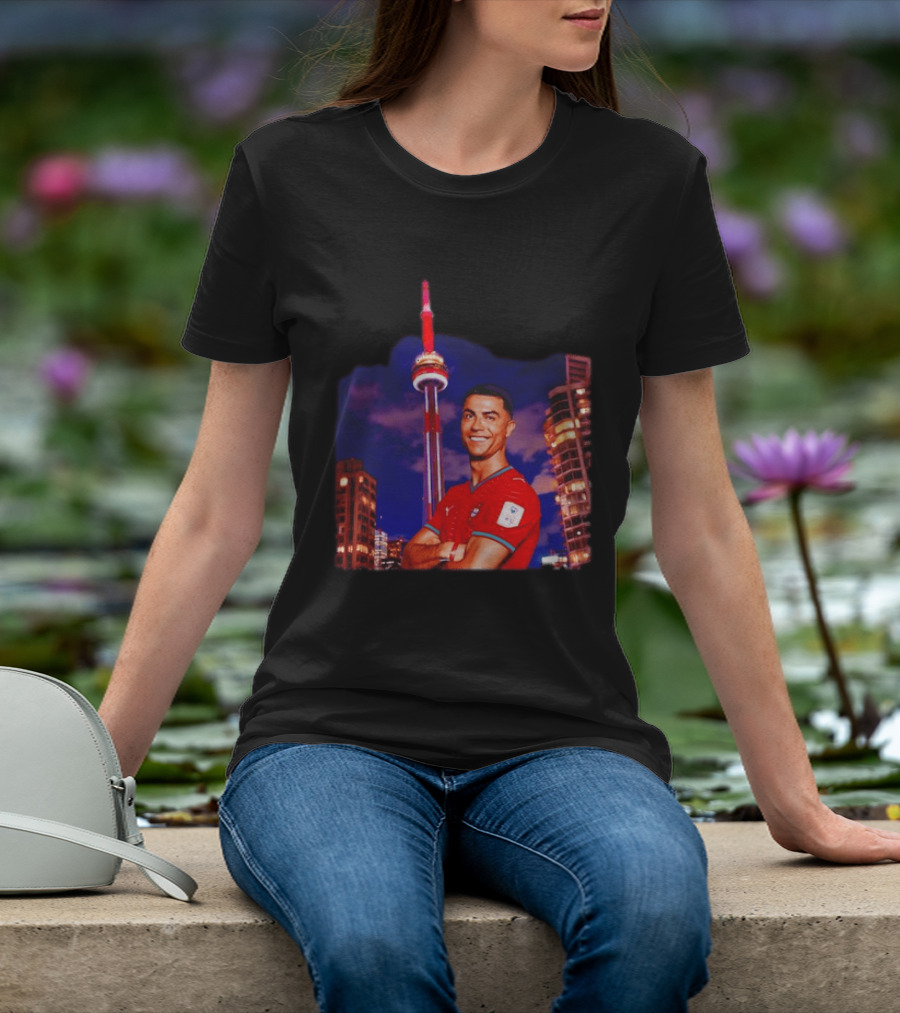 Cristiano Ronaldo Portugal National Team Iconic Victory Celebration T-Shirt