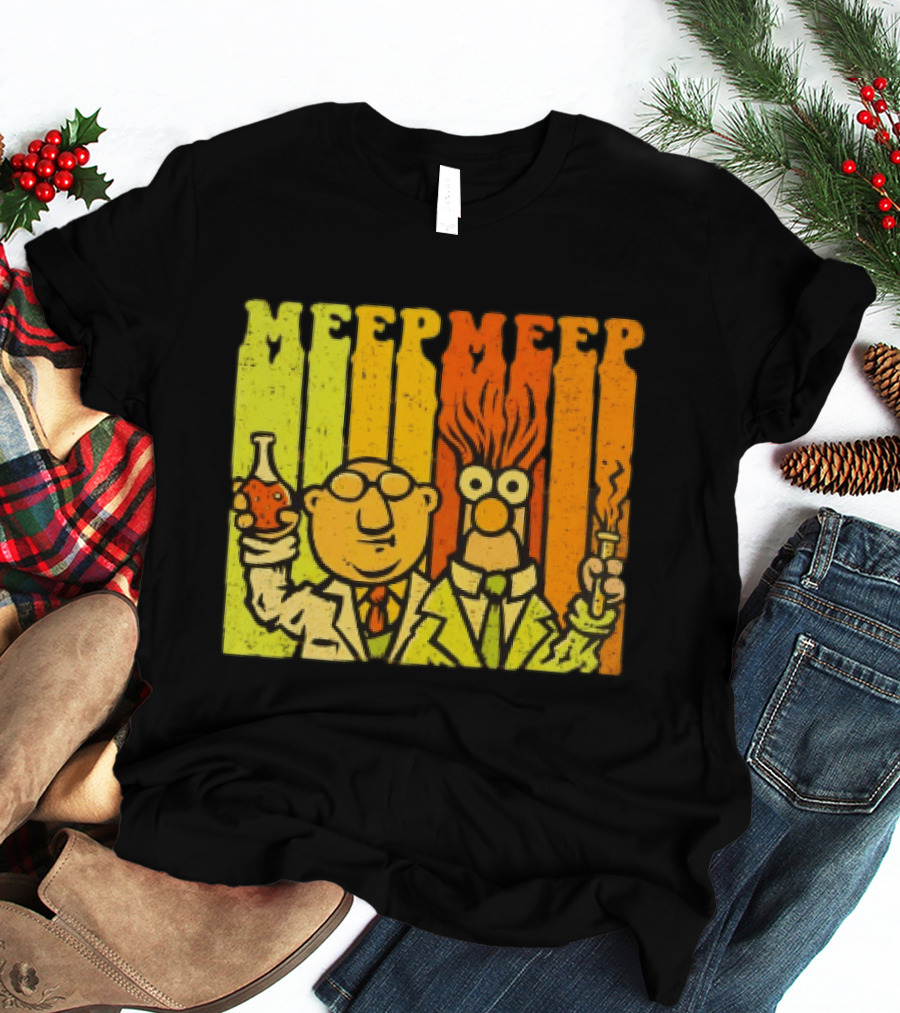 Dr. Bunsen Honeydew And Beaker Meep Meep Retro Chemistry Duo T-Shirt